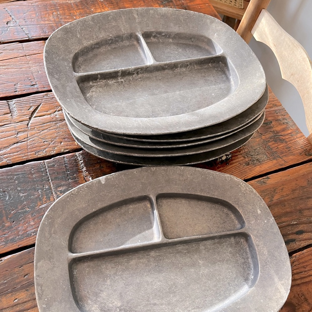 Pewter Bon Chef Plates (set of 6)